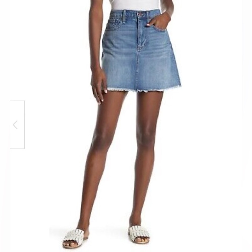 Madewell Rigid Denim A-line skirt size 27